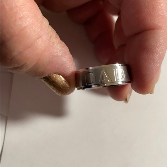 Stainless steel dad ring, I love you dad 9.5 - Picture 2 of 5